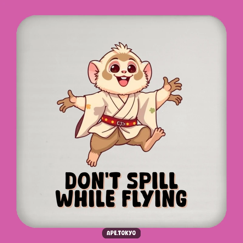 Funny Gibbon Leaping Motion Coaster Set: Hilarious Primate Protection Gift