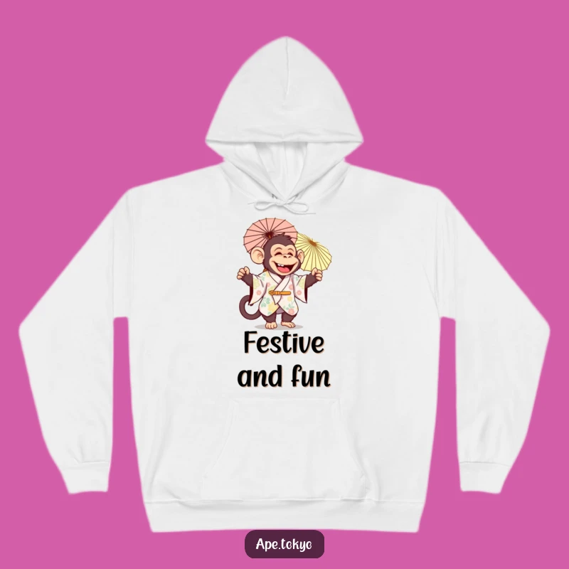 Funny Jolly Ape Parasol Hoodie: Cozy Fun for Festive Days