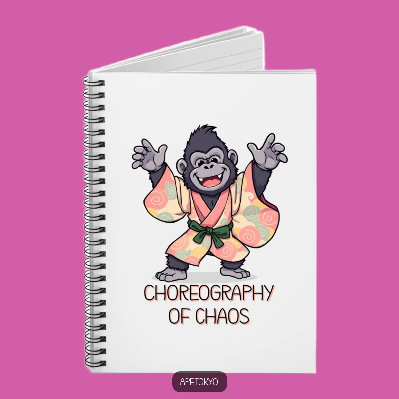 Funny Gorilla Kimono Dance Notebook: Hilarious Primate Journal for Creative Ideas Gift