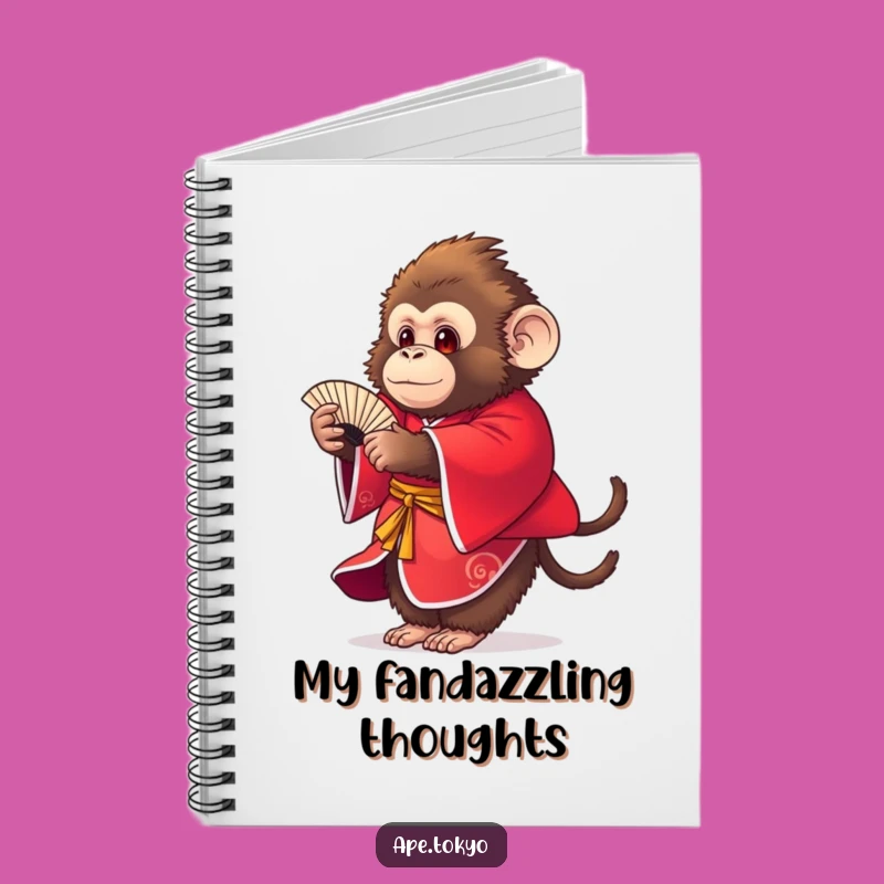 Funny Fluffy Ape Fan Dance Notebook: Jot Down Ideas with Humor