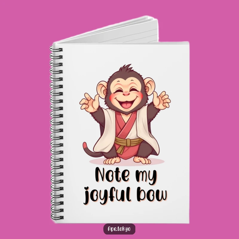 Funny Joyful Ape Kimono Notebook: Playful Humor for Notes & Ideas