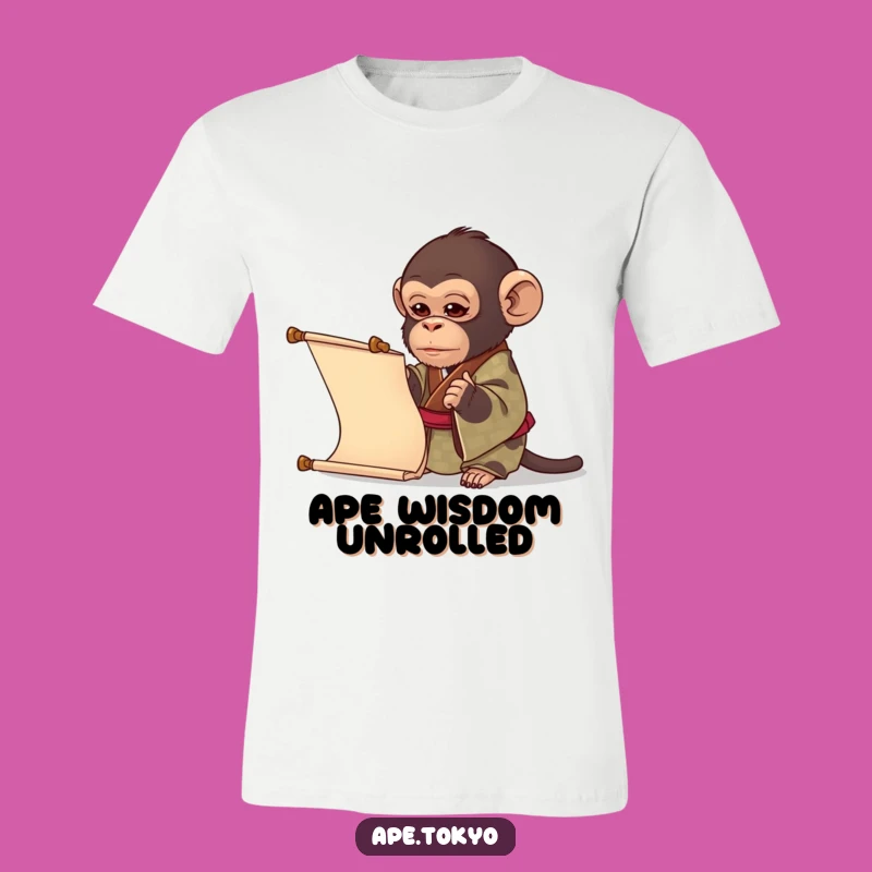 Funny Curious Ape Kimono Tee: Show Off Your Inquisitive Style
