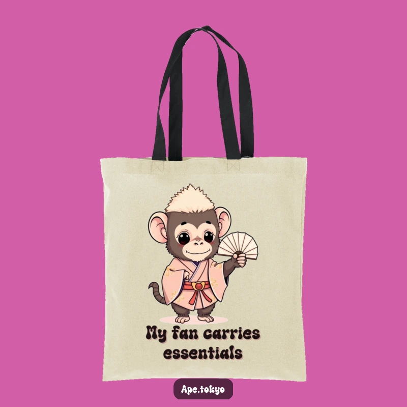 Funny Charming Ape Kimono Tote Bag: Hilarious & Practical Gift for Ape Lovers